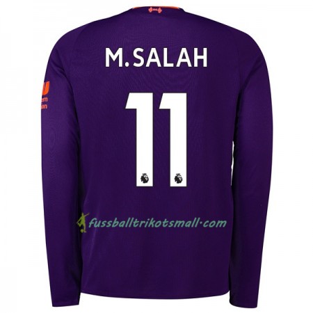 Günstige Fußballtrikots Liverpool M.Salah 11 2018-2019 Langarm Auswärts-trikot kaufen